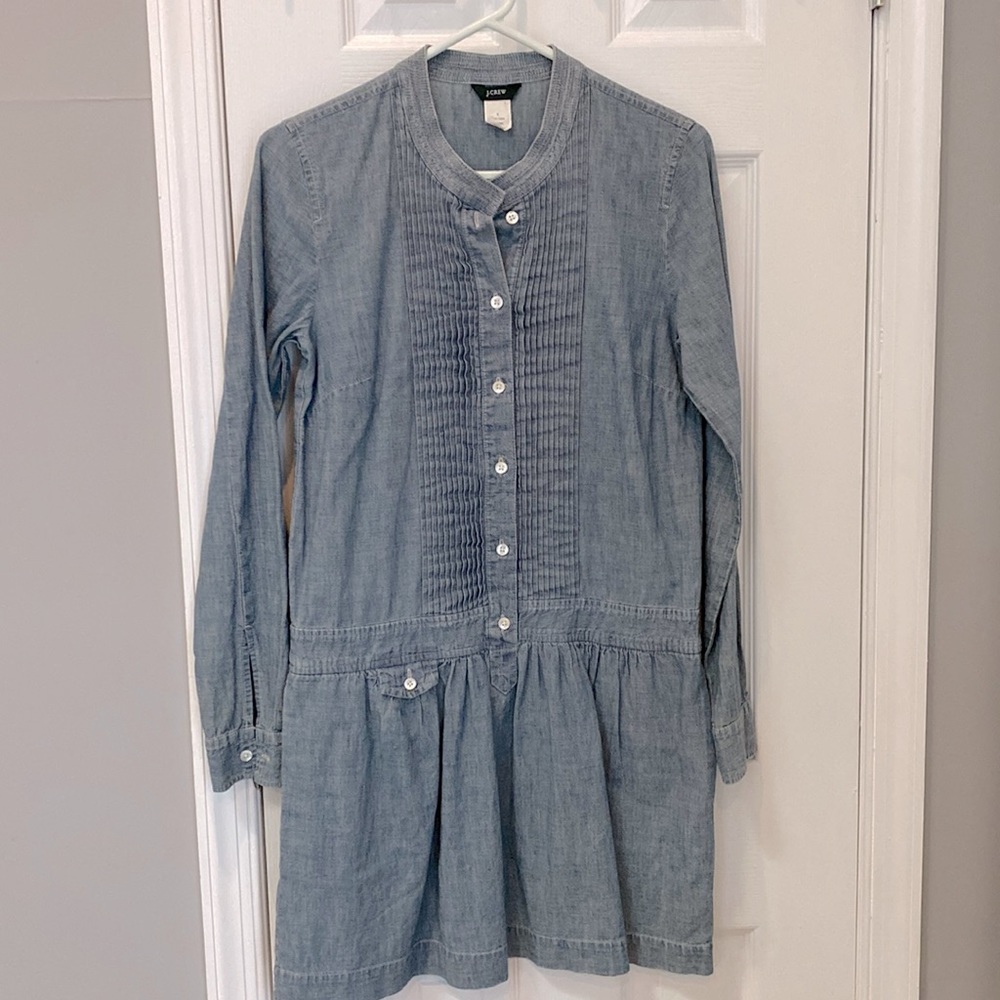 J.Crew Women’s long sleeve denim shirt dress